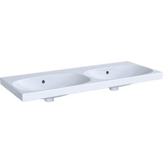 Geberit Acanto håndvask dobb 1200x168x482mm t/møbel/bolt hvid porcelæn KeraTect