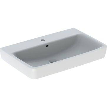 Geberit Renova Plan håndvask, 750 x 480 x 185 mm, hvid porcelæn