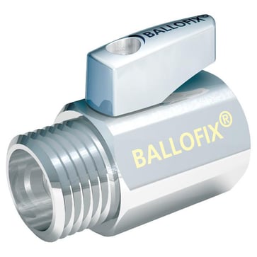 Ballofix muffe/nippel 1/2" krom greb