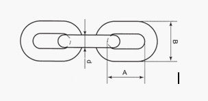 Blank Kæde Langleddet DIN 763 4.0mm