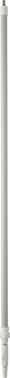 Vikan Aluminiumsteleskopskaft med vandgennemløb og metal kobling ((Q)) 1600 - 2780mm Ø32mm hvid