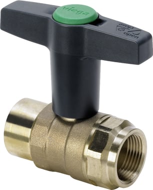 Easytop kuglehane muffe/muffe 12"" rødgods