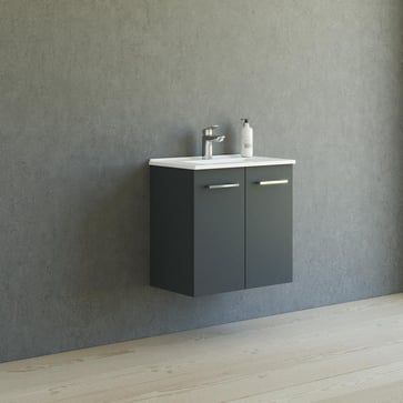Dansani Mido mini møbelpakke 61 cm 2 låger, vask, grå mat
