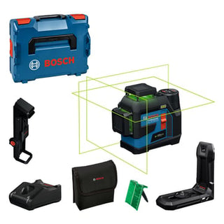Blå Bosch Linjelaser grøn GLL 12V-100-33 CG/12V/DK