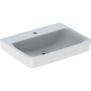 Geberit Renova Plan håndvask, 650 x 480 x 180 mm, hvid porcelæn KeraTect