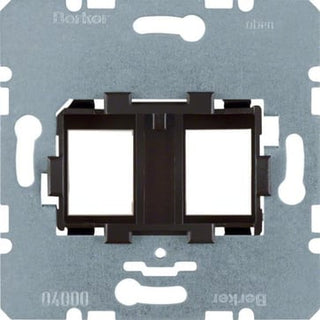 Dataudtag Euro indsats for 2x RJ45 RM modulat jack ((brun))