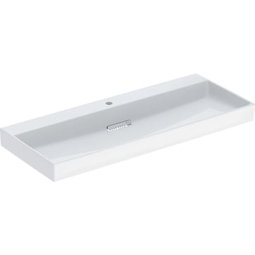 Geberit ONE håndvask 120 x 48 cm m/hanehul, hvid/KeraTect, blank hvid