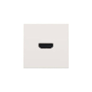 HDMI udtag med terminaler for ledningsmontering, white coated