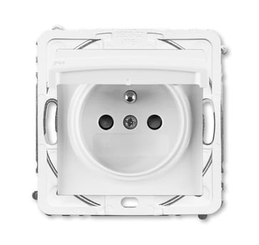 ABB-BASIC55 PIN-stikkontakt blank hvid