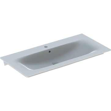 Geberit Renova Plan håndvask, 1000 x 480 x 168 mm, t/møbel, hvid porcelæn KeraTect