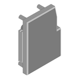 Endeprop for montageskinne alu ((sæt))