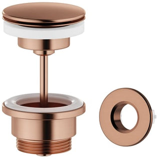 Damixa bundventil Ø63mm 1 1/4"" push-up børstet kobber PVD