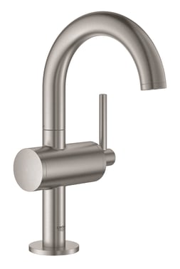 GROHE Atrio New Classic etgrebs håndvaskarmatur, 125 mm tud, m/løft-op bv, SuperSteel