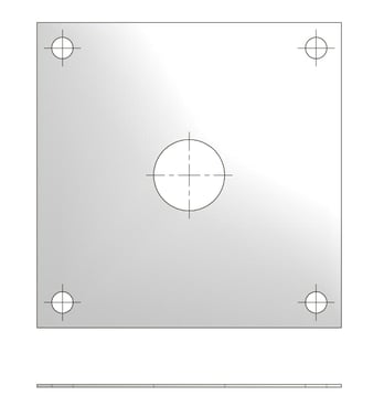 Støbeskabelon c/c 300 X 300 MM