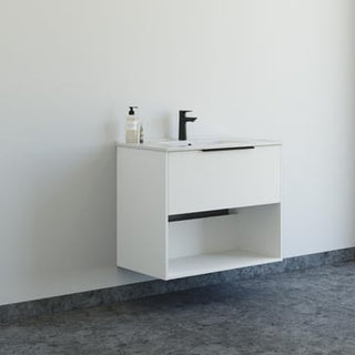Dansani Mido møbelpakke 81 cm 1 sk m/hylde, vask, glat, hvid