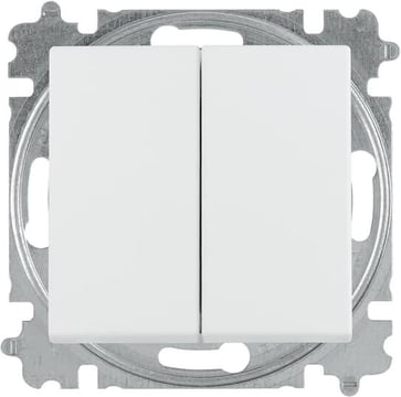 ABB-basic55 Kroneafbryder blank hvid 10A 1 modul leveres inklusive tangenter