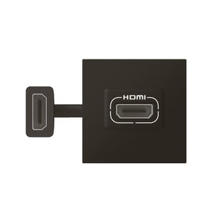 Mosaic AV HDMI udtag forlænger 15cm kabel 2M mat sort