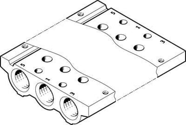 Festo Tilslutningsliste VABM-L1-14S-G14-7