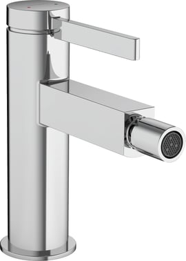 hansgrohe Finoris bidetarmatur m/push-open bundventil, krom