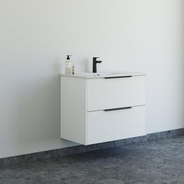 Dansani Mido møbelpakke 81 cm 2 sk, vask, glat, hvid