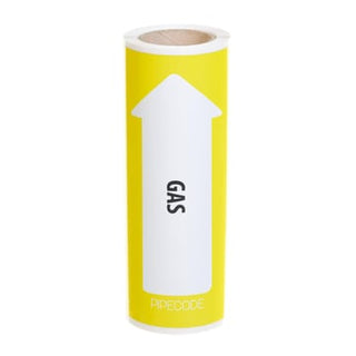 Pipecode rørmærke GAS 160 mm x 10 m