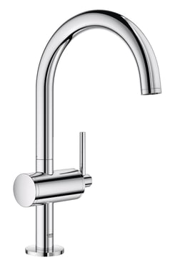 GROHE Atrio New Classic etgrebs håndvaskarmatur, 166 mm tud, m/løft-op bv, krom