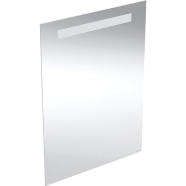 Geberit Option Basic Square spejl med lys 50 x 70 cm, aluminium