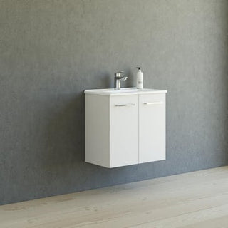 Dansani Mido mini møbelpakke 61cm 2 låger, vask, hvid mat