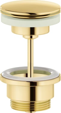 Damixa bundventil Ø63mm 1 1/4"" ""altid åben"" poleret messing ((PVD))