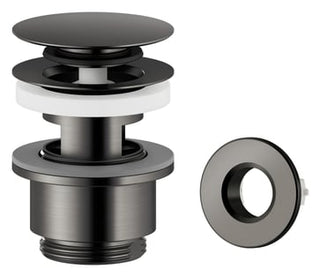 Damixa komplet bundventil, børstet Graphite Grey PVD