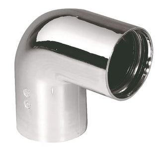 Purus vinkel 90° 32 mm forkromet PP/TPE