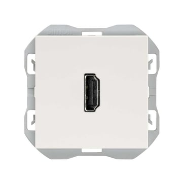 Simon 270 HDMI 2.0 udtag F-F mat hvid