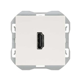 Simon 270 HDMI 2.0 udtag F-F mat hvid