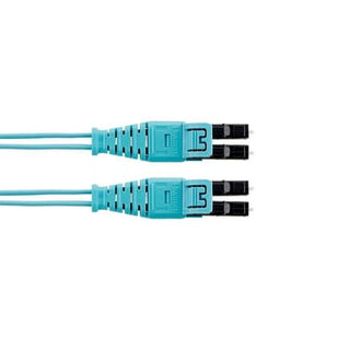 2 fiber OM4 patch cord, LC push pull til LC push pull, LSZH, Standard IL, 5m