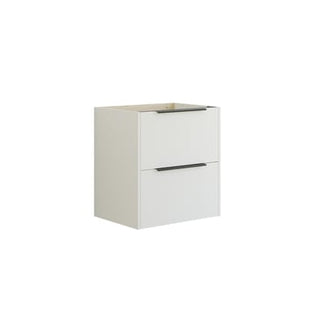 Dansani Mido vaskeskab 60 cm m/2 skuffe, stribet hvid mat