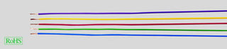 05V-K barrel 1x0.5 mm2 blå-hvid