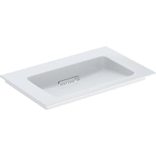 Geberit ONE håndvask 75 x 48 cm u/hanehul, hvid/KeraTect, blank hvid