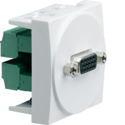 Multimedieudtag VGA modul 45x45mm hvid