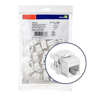 Modular jack eXtreme KAT6 UTP RJ45 110-style 25 bulk pakke Hvid