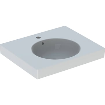 Geberit Preciosa II håndvask 600x500x165mm t/bolte hvid porcelæn 635163000