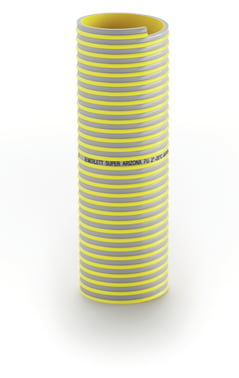 SUPER ARIZONA PU PVC spiral og PU inderliner til Sug- og trykopgaver rulle a 20 meter Ø 127 mm 2,5 b