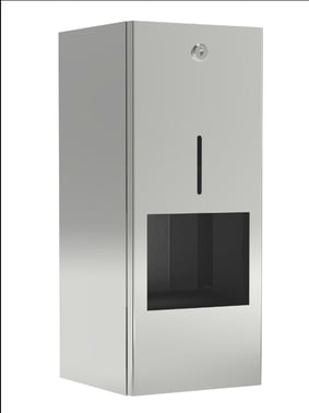 Pressalit Public Premium toiletpapirholder t/1 rulle toiletpapir + 1 reserverulle poleret stål