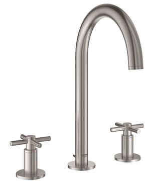 GROHE Atrio New Classic togrebs håndvaskarmatur, 166 mm tud, m/bv, SuperSteel