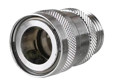 NITO Koblingshus messing 1/2""x1/2"" np/stopvent forkr