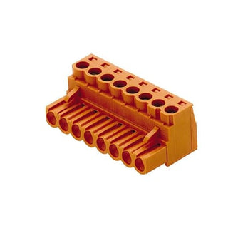 3 polet print stik ((wire)) 5.08 mm pitch 180° med skrue tilslutning orange BLZ 5.08/03/180 SN OR BX