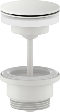 Damixa bundventil Ø63mm 1 1/4"" ""altid åben"" mat hvid