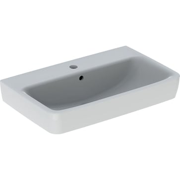 Geberit Renova Compact håndvask t/møbel, 650 x 400 x 175 mm, hvid porcelæn KeraTect