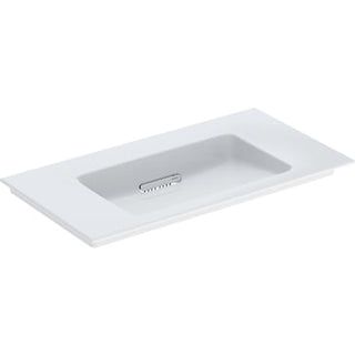 Geberit ONE håndvask 90 x 48 cm u/hanehul, hvid/KeraTect, blank hvid