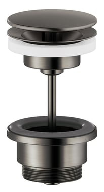 Damixa bundventil Ø63mm 1 1/4"" ""altid åben"" børstet grafitgrå PVD