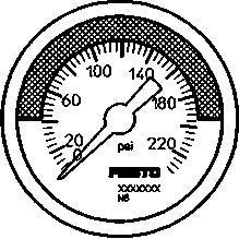 Festo Manometer MA-40-232-R1/8-PSI-E-RG